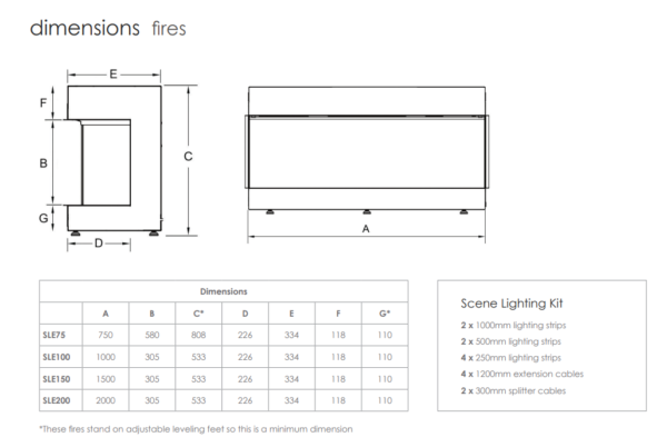 SLE 100 Electric Fire (Ex-Display) - Image 2